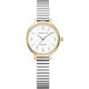 BERING Numerical Link Watch Gold Silver 28mm White Dial Women's Watch 11028-914