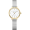 BERING Numerical Link Watch Gold Silver 28mm White Dial Women's Watch 11028-914