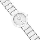 BERING Wave Ceramic Watch with Diamond White 29mm White Dial Women's Watch 11429-753
