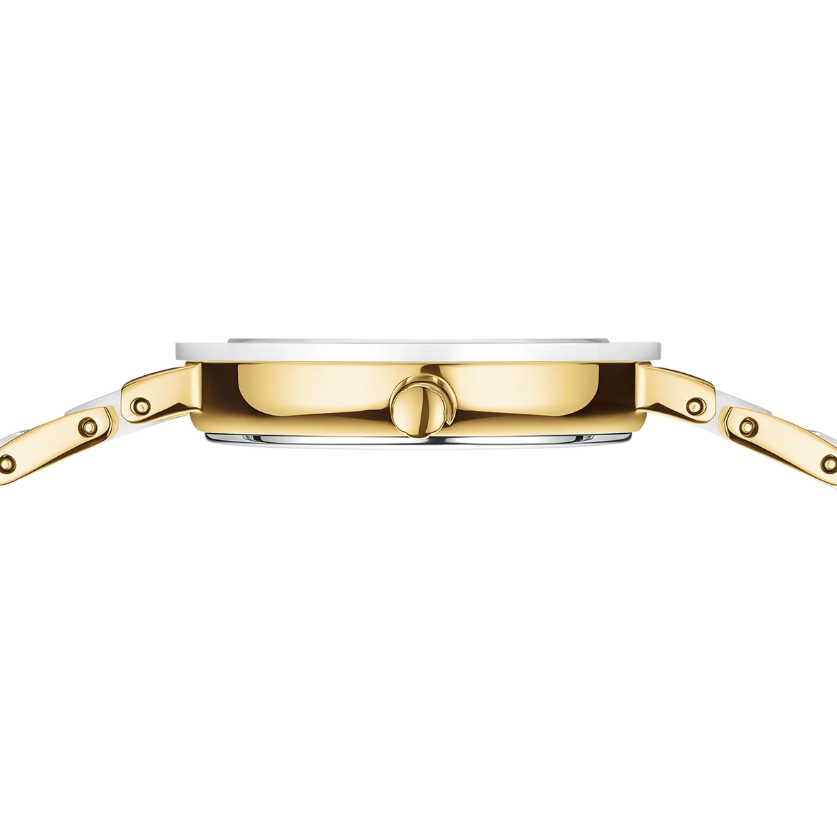 BERING Wave Ceramic Watch with Diamond Gold White 29mm White Dial Women's Watch 11429-758
