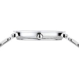BERING Ceramic Polished Silver 35mm White Dial Women's Watch 11435-754