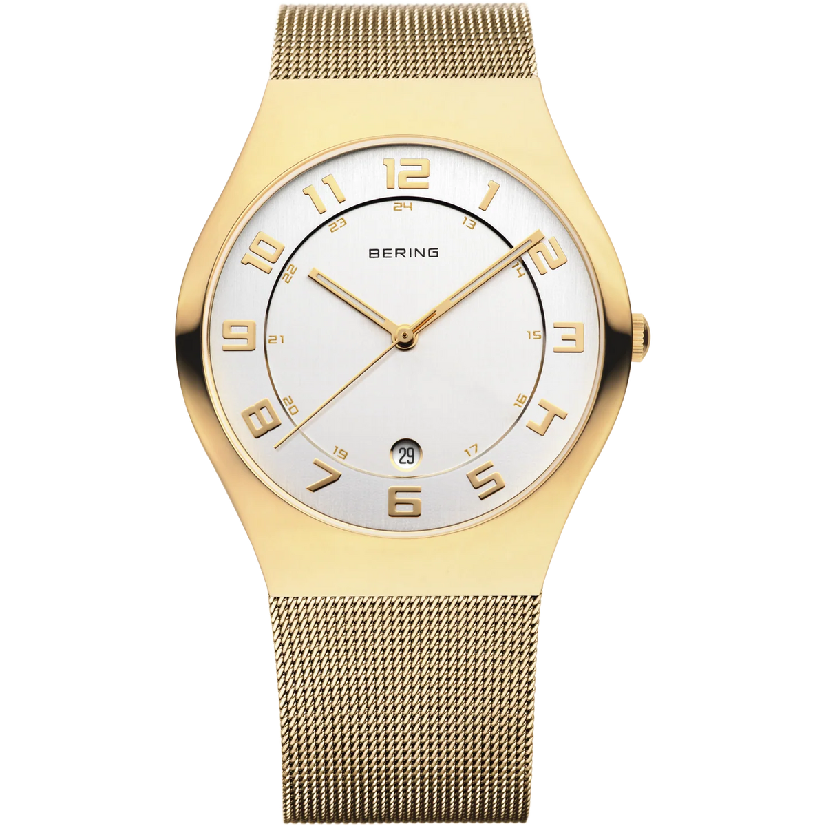 BERING Classic Mesh Watch White 37mm White Dial Women's Watch 11937-334