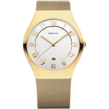 BERING Classic Mesh Watch White 37mm White Dial Women's Watch 11937-334
