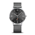 BERING Classic Polished Grey 40mm Grey Sunray Dial Men's Watch 14040-377