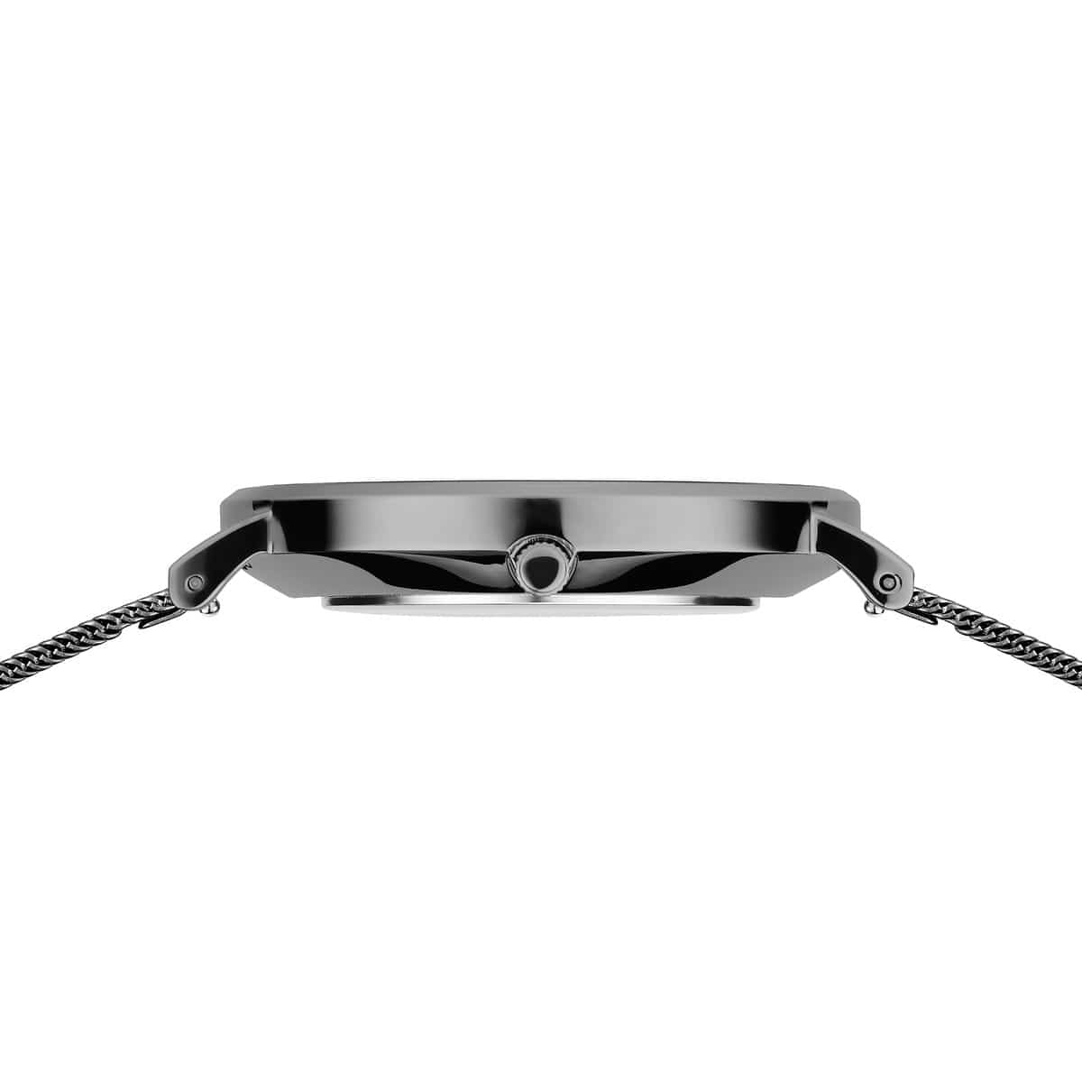 BERING Classic Polished Grey 40mm Grey Sunray Dial Men's Watch 14040-377