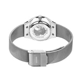 BERING Solar Polished Silver 27mm White Mother of Pearl Dial Women's Watch 14427-004