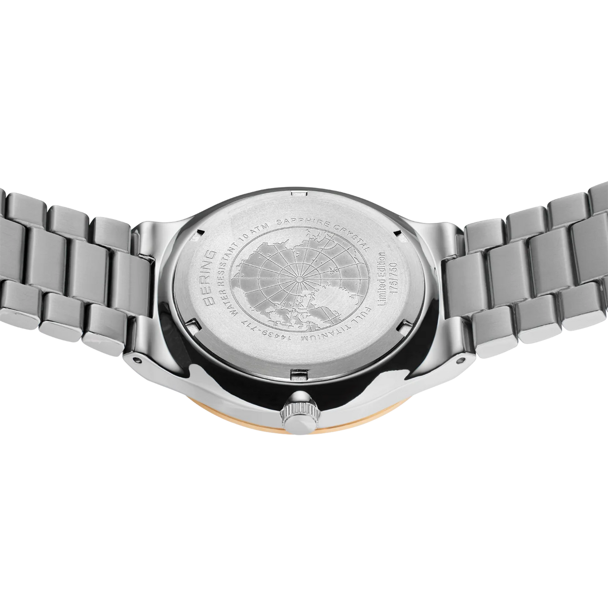 BERING Solar Sunray Titanium Watch Blue 39mm Blue Sunray Dial Men's Watch 14439-717