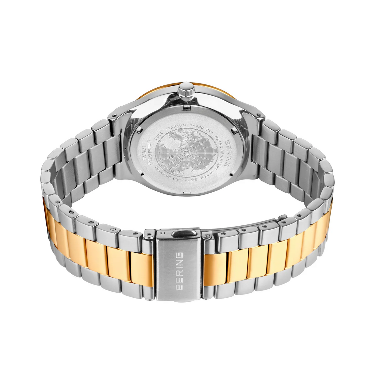 BERING Solar Sunray Titanium Watch Blue 39mm Blue Sunray Dial Men's Watch 14439-717