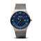 BERING Solar Brushed Silver 40mm Blue Dial Men's Watch 14440-007