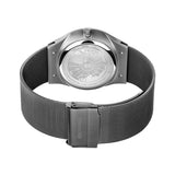 BERING Solar Brushed Silver 40mm Blue Dial Men's Watch 14440-007