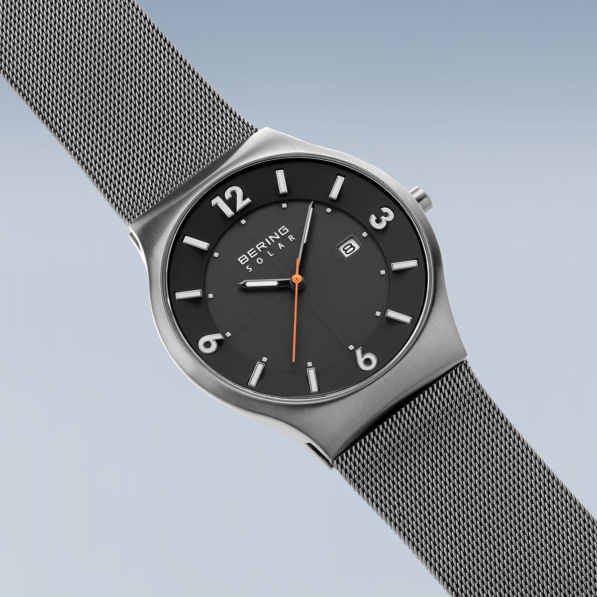 BERING Solar Brushed Grey 40mm Grey Dial Men's Watch 14440-077