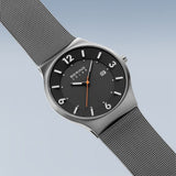 BERING Solar Brushed Grey 40mm Grey Dial Men's Watch 14440-077