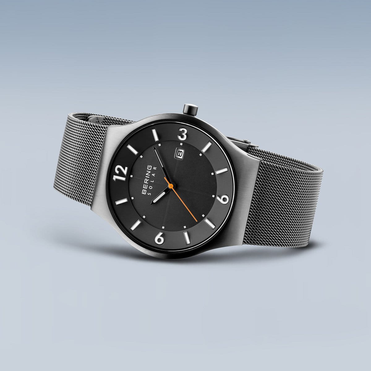 BERING Solar Brushed Grey 40mm Grey Dial Men's Watch 14440-077