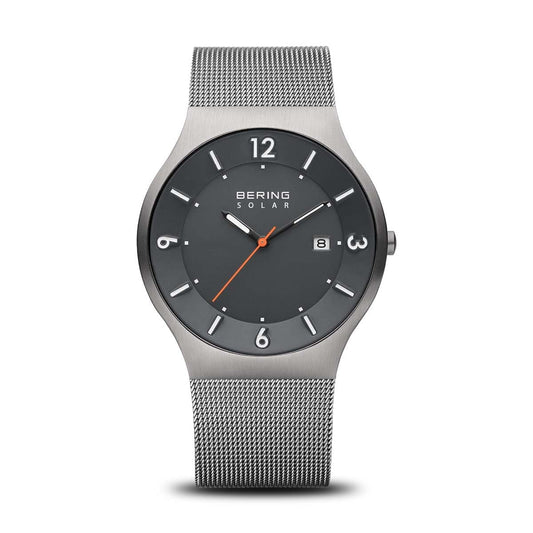 BERING Solar Brushed Grey 40mm Grey Dial Men's Watch 14440-077