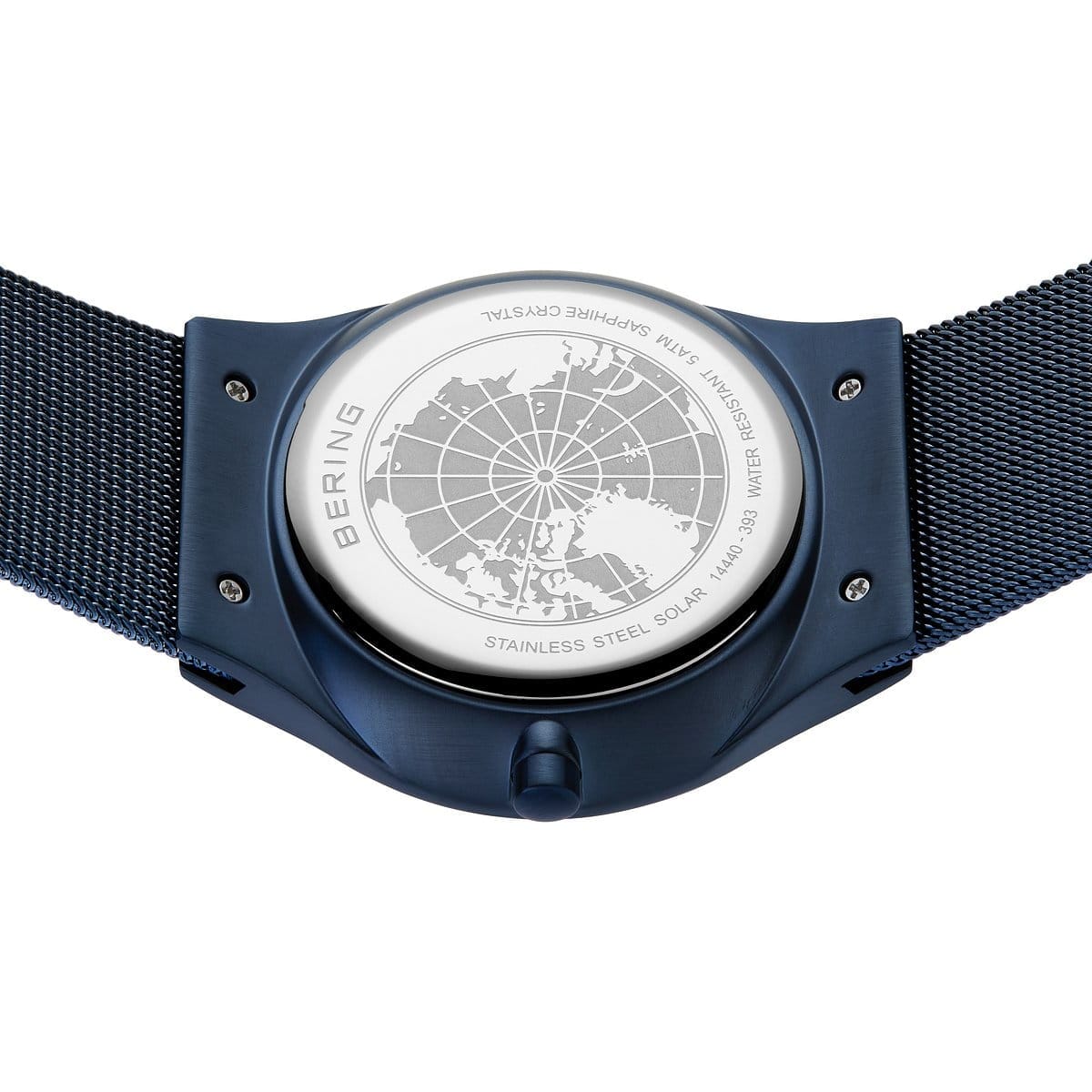 BERING Solar Brushed Blue 40mm Blue Dial Men's Watch 14440-393