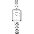 BERING Rectangular Link Watch Silver 20mm White Dial Women's Watch 14520-700