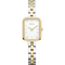 BERING Rectangular Link Watch Bicolor 20mm White Dial Women's Watch 14520-710