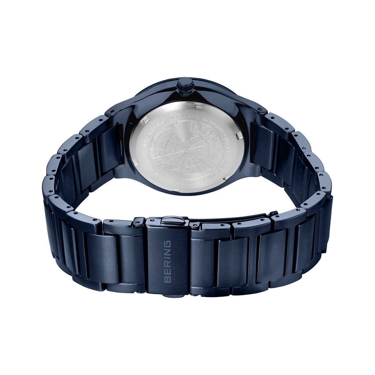 BERING Titanium Brushed Blue 39mm Blue Dial Men's Watch 15239-797