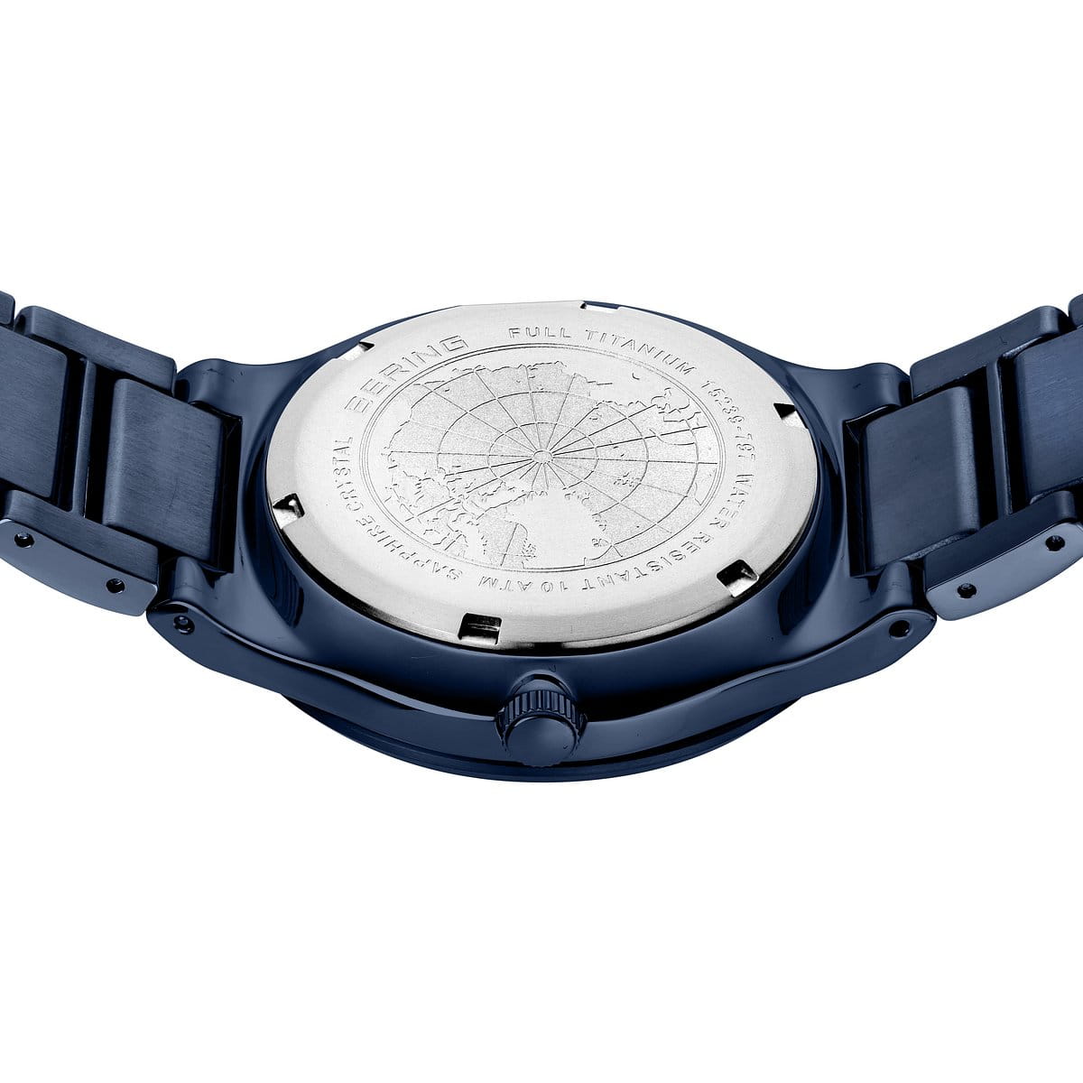 BERING Titanium Brushed Blue 39mm Blue Dial Men's Watch 15239-797