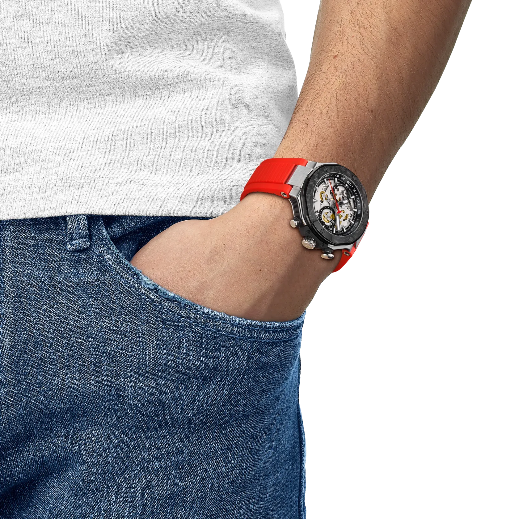 Tissot T-Race MotoGP 2026 45mm Transparent Dial Men's Watch T1414622705100