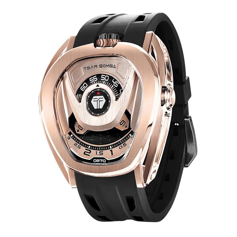 Tsar Bomba Reactor 44mm Black Dial Men's Watch TB8213A(1+2)-07