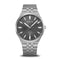 BERING Titanium Brushed Grey 41mm Black Dial Men's Watch 16141-703