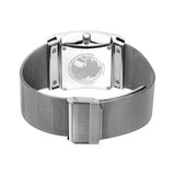 BERING Solar Polished Silver 33mm Black Dial Men's Watch 16433-002