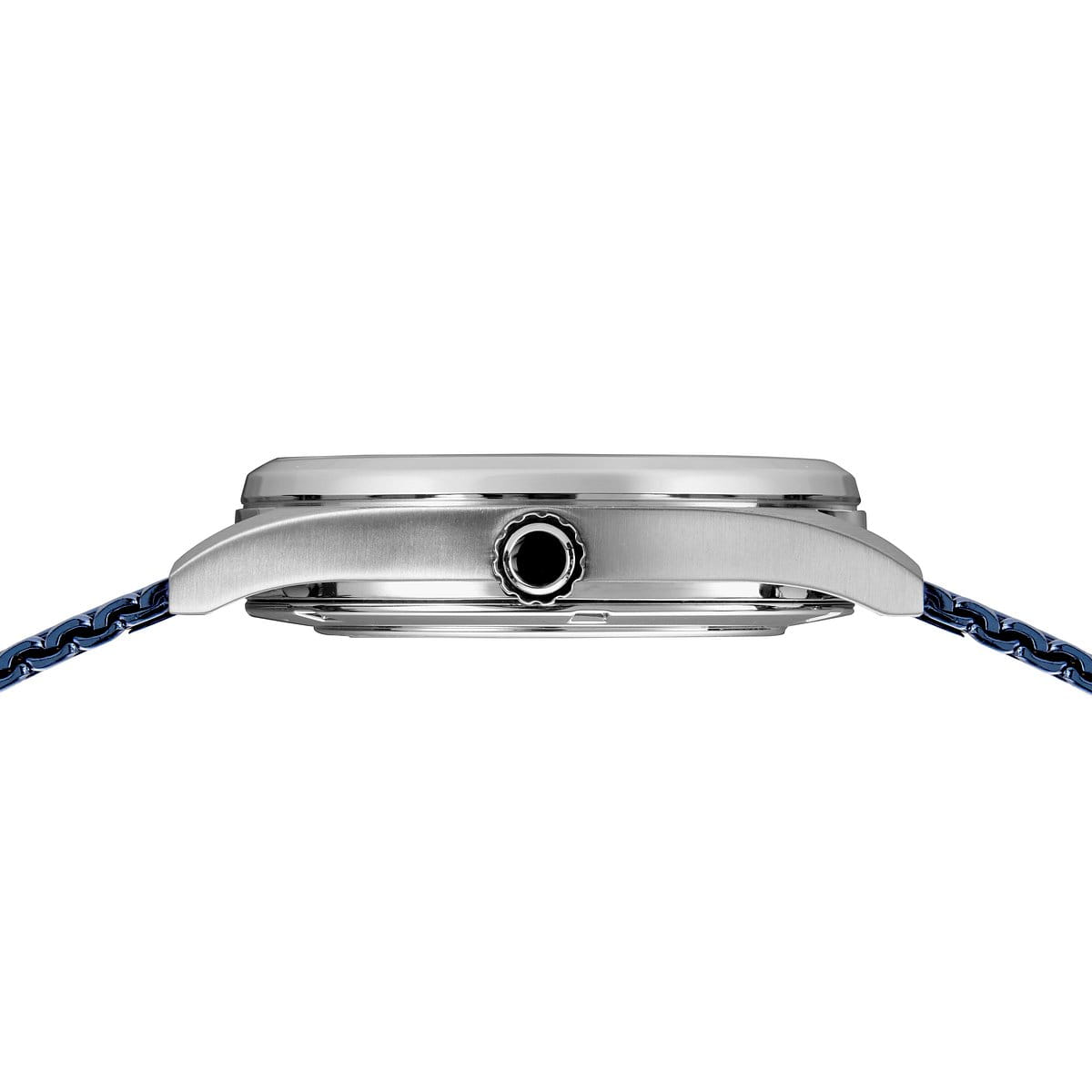 BERING Automatic Polished/Brushed Silver 43mm Blue Sunray Men's Watch 16743-307