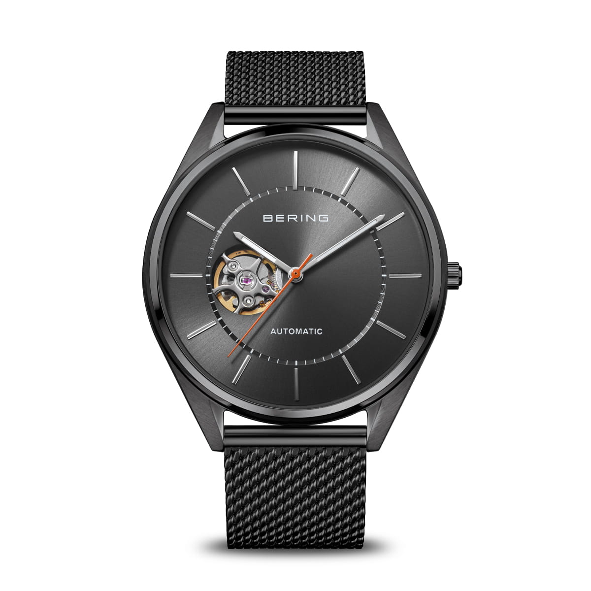 BERING Automatic Polished/Brushed Grey 43mm Grey Sunray Men's Watch 16743-377
