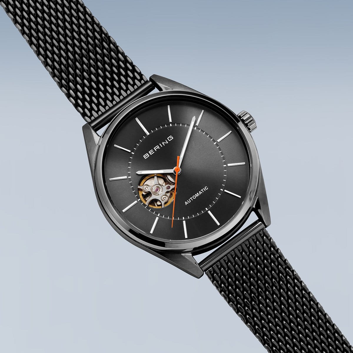 BERING Automatic Polished/Brushed Grey 43mm Grey Sunray Men's Watch 16743-377