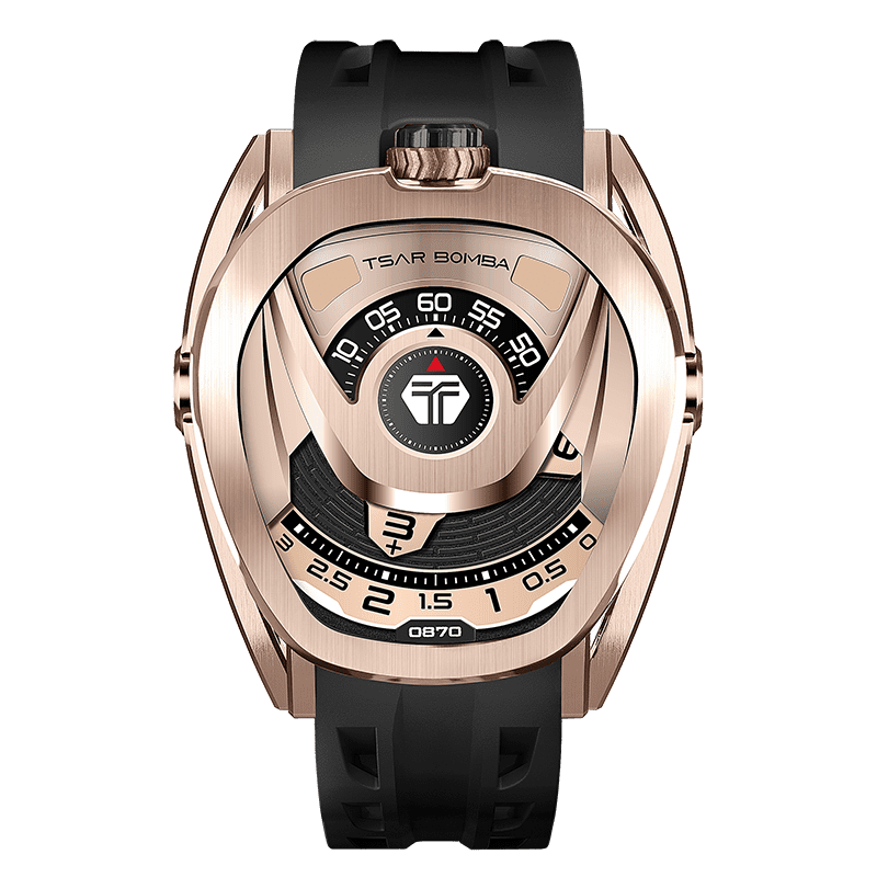 Tsar Bomba Reactor 44mm Black Dial Men's Watch TB8213A(1+2)-07
