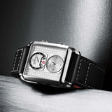 Marvin Malton Rectangular 50mm Rhodium Silver Dial Men's Watch M024.14.21.64