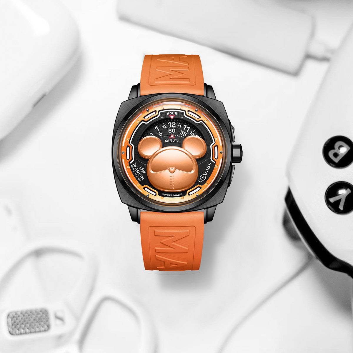 Marvin Other 42mm Orange Dial Men's Watch M119.23.69.96