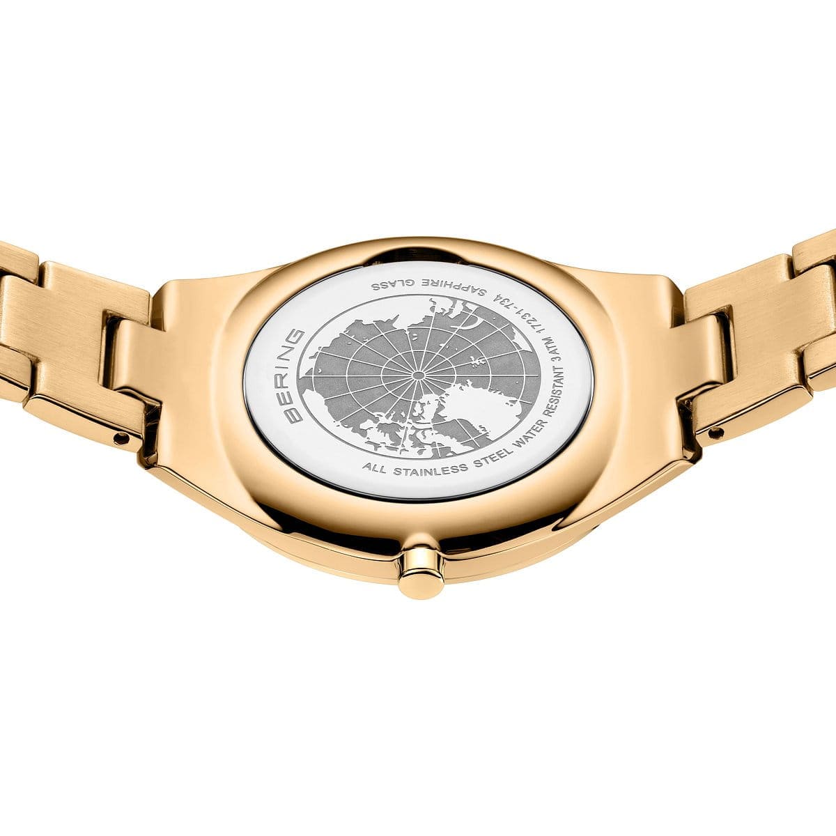 BERING Ultra Slim Polished/Brushed Gold 31mm White Dial Women's Watch 17231-734