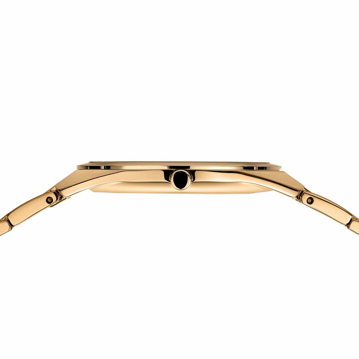 BERING Ultra Slim Polished/Brushed Gold 31mm White Dial Women's Watch 17231-734