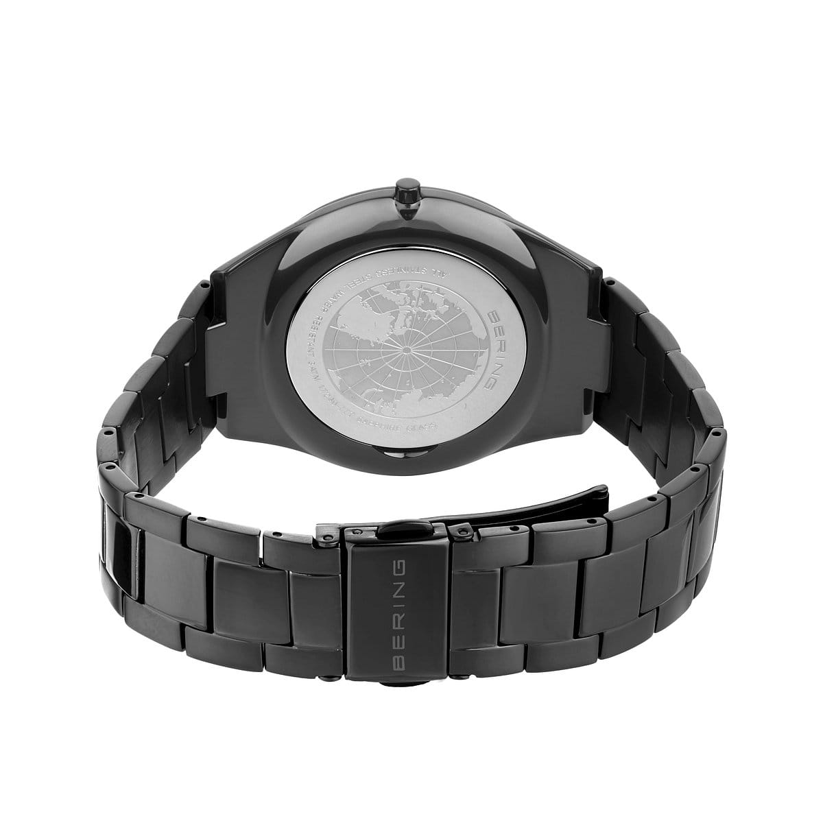 BERING Ultra Slim Polished/Brushed Grey 40mm Grey Sunray Dial Men's Watch 17240-777