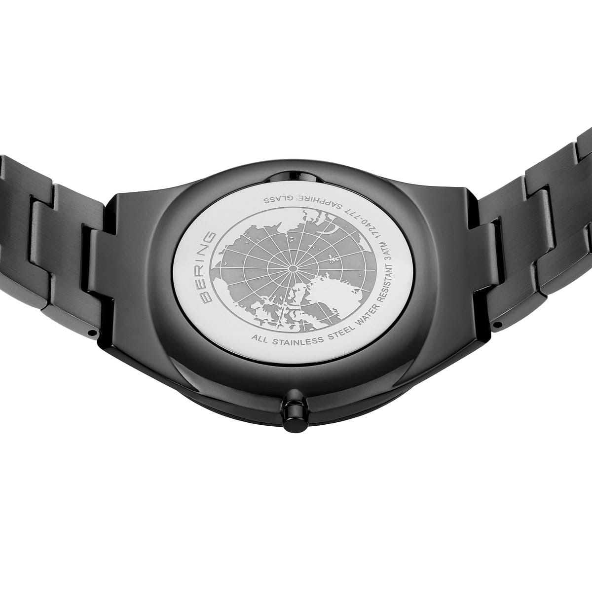 BERING Ultra Slim Polished/Brushed Grey 40mm Grey Sunray Dial Men's Watch 17240-777