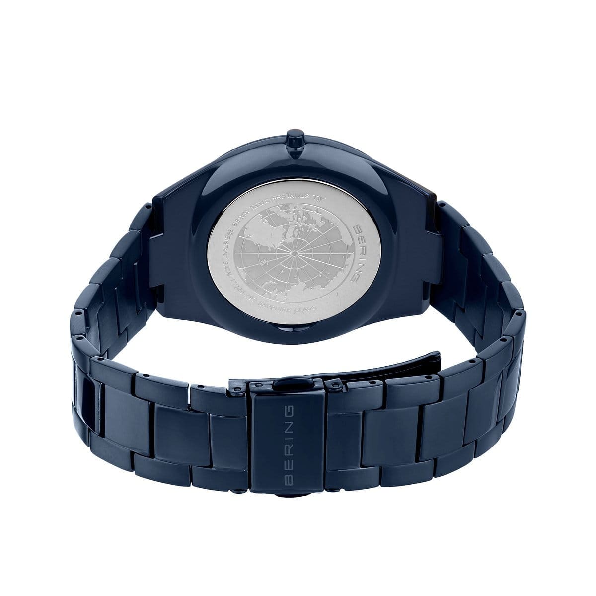 BERING Ultra Slim Polished/Brushed Blue 40mm Blue Sunray Dial Men's Watch 17240-797
