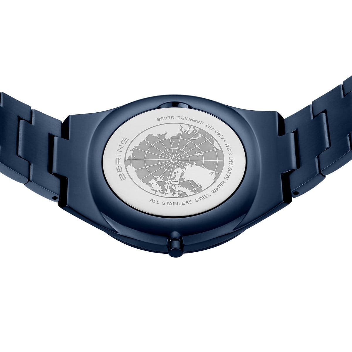 BERING Ultra Slim Polished/Brushed Blue 40mm Blue Sunray Dial Men's Watch 17240-797