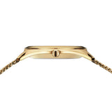 BERING Solar Polished Gold 35mm Gold Sunray Dial Women's Watch 17331-333