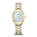 BERING Solar Polished Silver 31mm Mother of Pearl Dial Women's Watch 17331-710