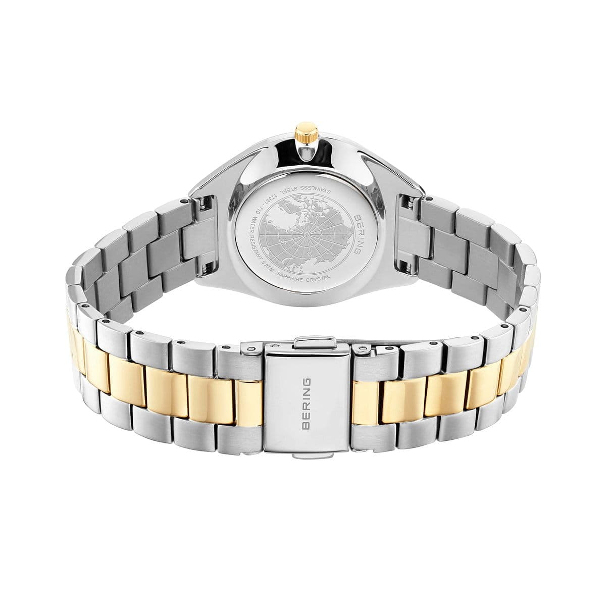 BERING Solar Polished Silver 31mm Mother of Pearl Dial Women's Watch 17331-710