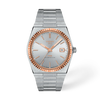 Tissot PRX Powermatic 80 18K Gold Bezel 40mm Silver Dial Men's Watch T9314074103100