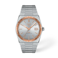 Tissot PRX Powermatic 80 18K Gold Bezel 40mm Silver Dial Men's Watch T9314074103100