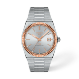 Tissot PRX Powermatic 80 18K Gold Bezel 40mm Silver Dial Men's Watch T9314074103100