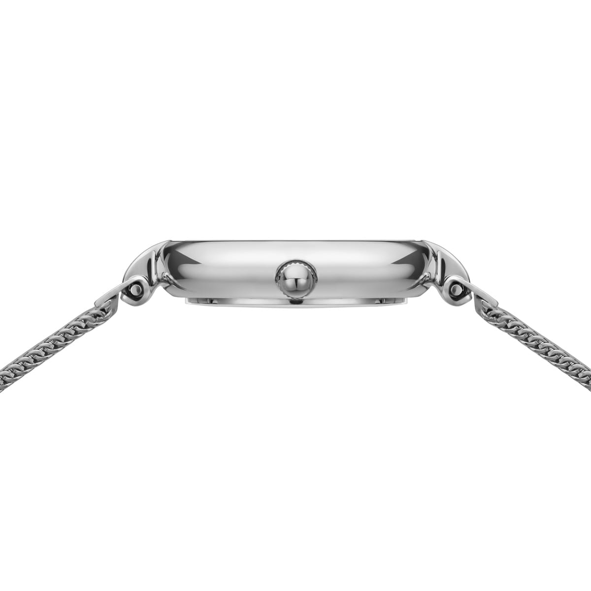 BERING Classic Polished Silver 24mm Silver Diamond Dial Women's Watch 17724-000