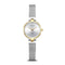 BERING Classic Polished Gold 24mm Silver Diamond Dial Women's Watch 17724-010