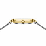 BERING Classic Polished Gold 24mm Silver Diamond Dial Women's Watch 17724-010