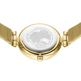 BERING Classic Polished Gold 24mm Black Diamond Dial Women's Watch 17724-332