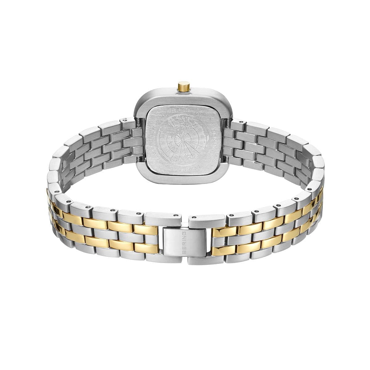 BERING Classic Brushed Silver/Gold 26mm Silver Dial Women's Watch 17926-714